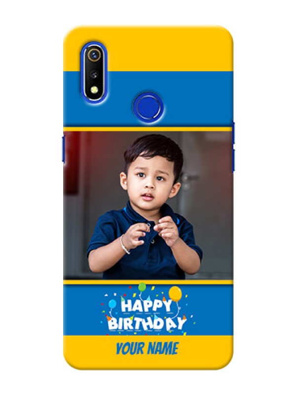 Custom Realme 3 Mobile Back Covers Online: Birthday Wishes Design