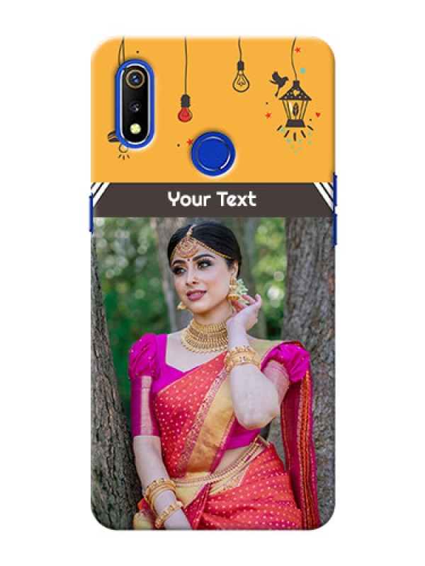Custom Realme 3 custom back covers with Family Picture and Icons 