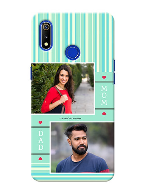 Custom Realme 3 custom mobile phone covers: Mom & Dad Pic Design