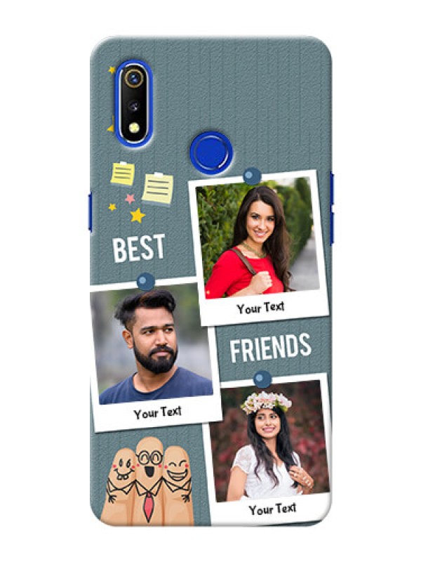 Custom Realme 3 Mobile Cases: Sticky Frames and Friendship Design