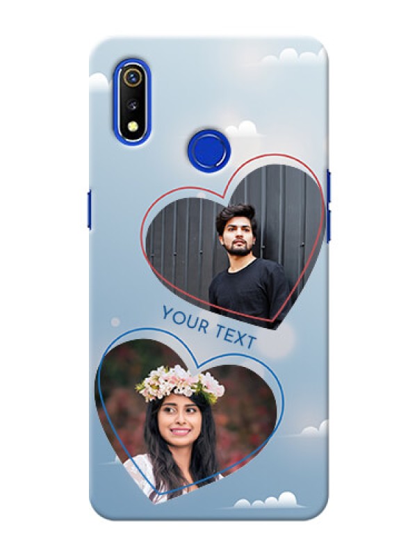Custom Realme 3 Phone Cases: Blue Color Couple Design 