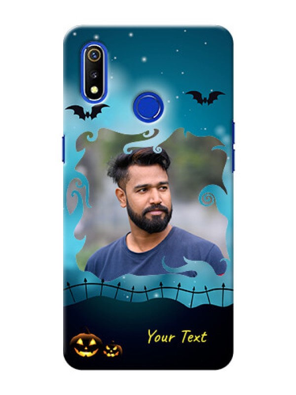 Custom Realme 3 Personalised Phone Cases: Halloween frame design