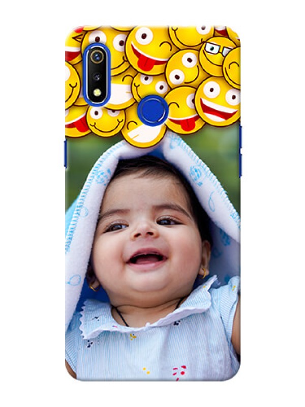 Custom Realme 3 Custom Phone Cases with Smiley Emoji Design