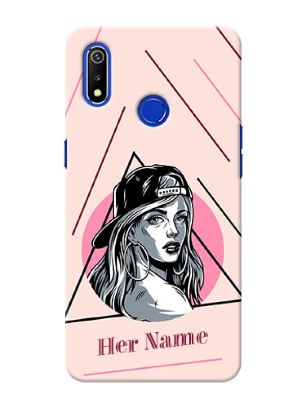 Custom Realme 3 Custom Phone Cases: Rockstar Girl Design