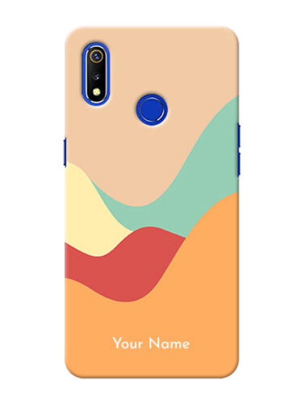 Custom Realme 3 Custom Mobile Case with Ocean Waves Multi-colour Design
