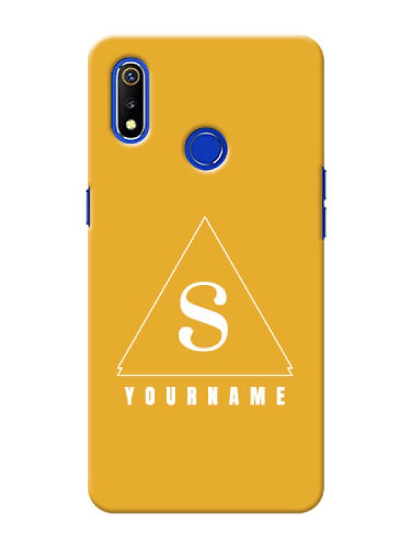 Custom Realme 3 Custom Mobile Case with simple triangle Design