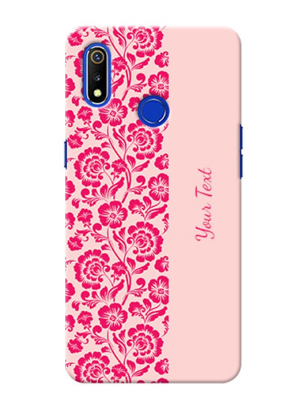 Custom Realme 3I Phone Back Covers: Attractive Floral Pattern Design