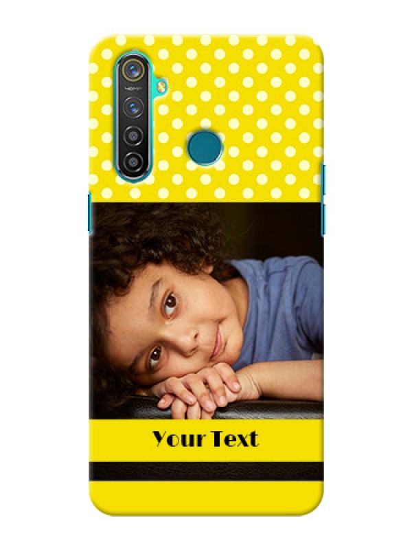 Custom Realme 5 Pro Custom Mobile Covers: Bright Yellow Case Design