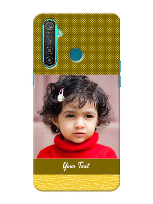 Custom Realme 5 Pro custom mobile back covers: Simple Green Color Design
