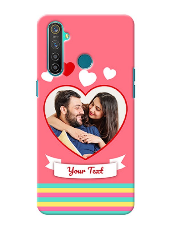 Custom Realme 5 Pro Personalised mobile covers: Love Doodle Design