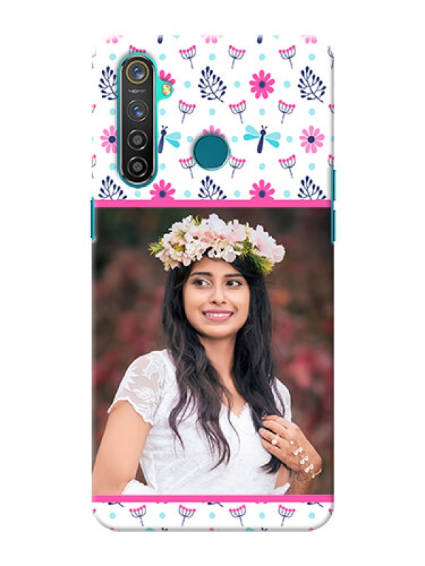 Custom Realme 5 Pro Mobile Covers: Colorful Flower Design
