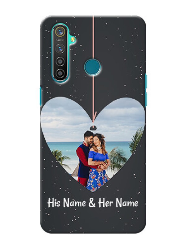 Custom Realme 5 Pro custom phone cases: Hanging Heart Design