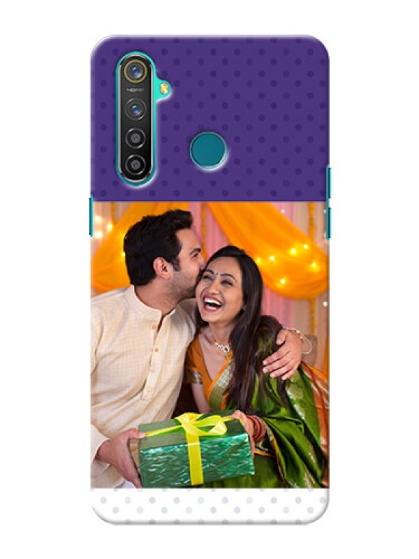 Custom Realme 5 Pro mobile phone cases: Violet Pattern Design