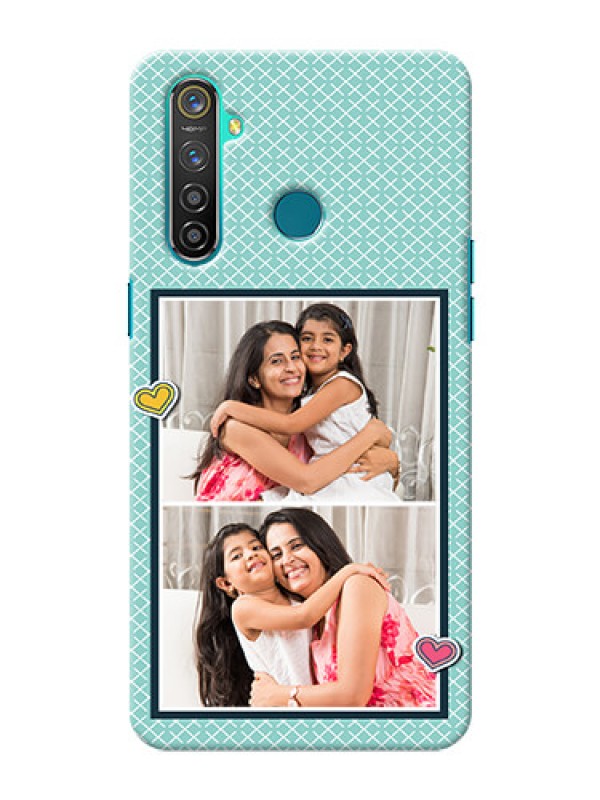 Custom Realme 5 Pro Custom Phone Cases: 2 Image Holder with Pattern Design