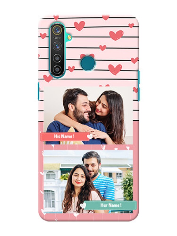Custom Realme 5 Pro custom mobile covers: Photo with Heart Design