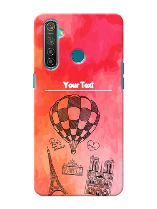Custom Realme 5 Pro Personalized Mobile Covers: Paris Theme Design