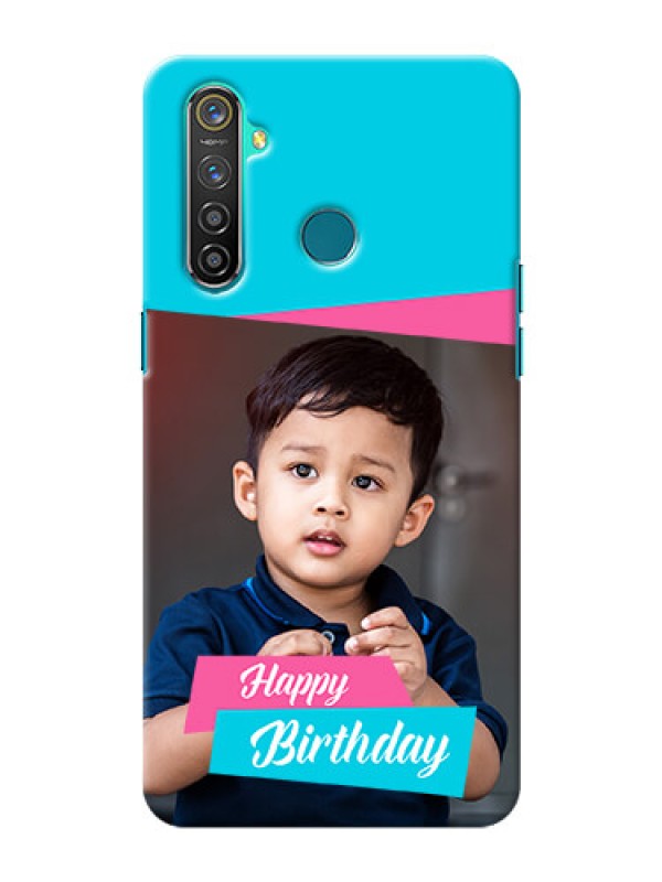 Custom Realme 5 Pro Mobile Covers: Image Holder with 2 Color Design