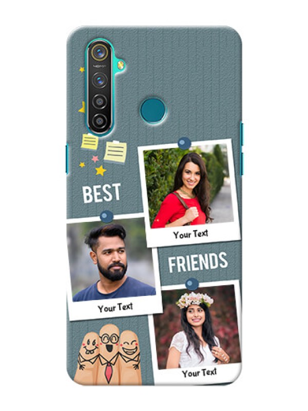 Custom Realme 5 Pro Mobile Cases: Sticky Frames and Friendship Design