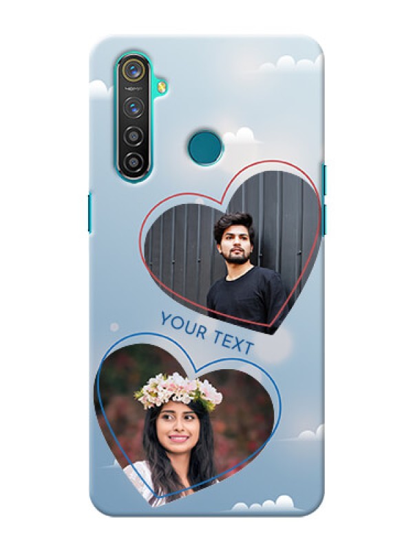 Custom Realme 5 Pro Phone Cases: Blue Color Couple Design 