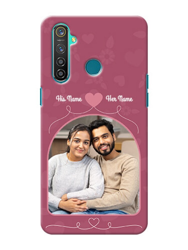 Custom Realme 5 Pro mobile phone covers: Love Floral Design