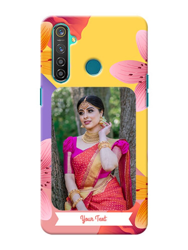 Custom Realme 5 Pro Mobile Covers: 3 Image With Vintage Floral Design
