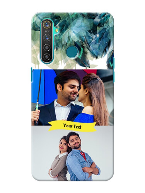 Custom Realme 5 Pro Phone Cases: Image with Boho Peacock Feather Design