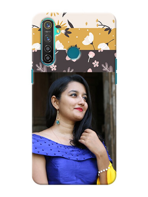 Custom Realme 5 Pro mobile cases online: Stylish Floral Design