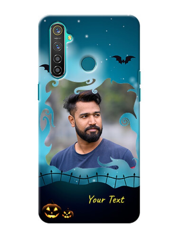 Custom Realme 5 Pro Personalised Phone Cases: Halloween frame design
