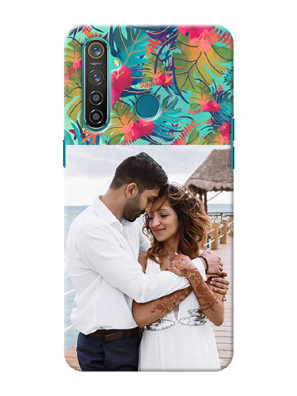 Custom Realme 5 Pro Personalized Phone Cases: Watercolor Floral Design