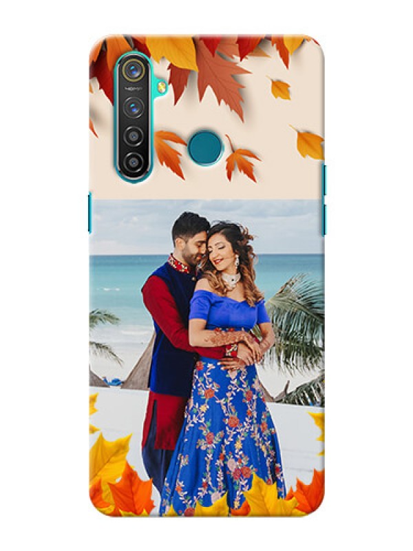 Custom Realme 5 Pro Mobile Phone Cases: Autumn Maple Leaves Design