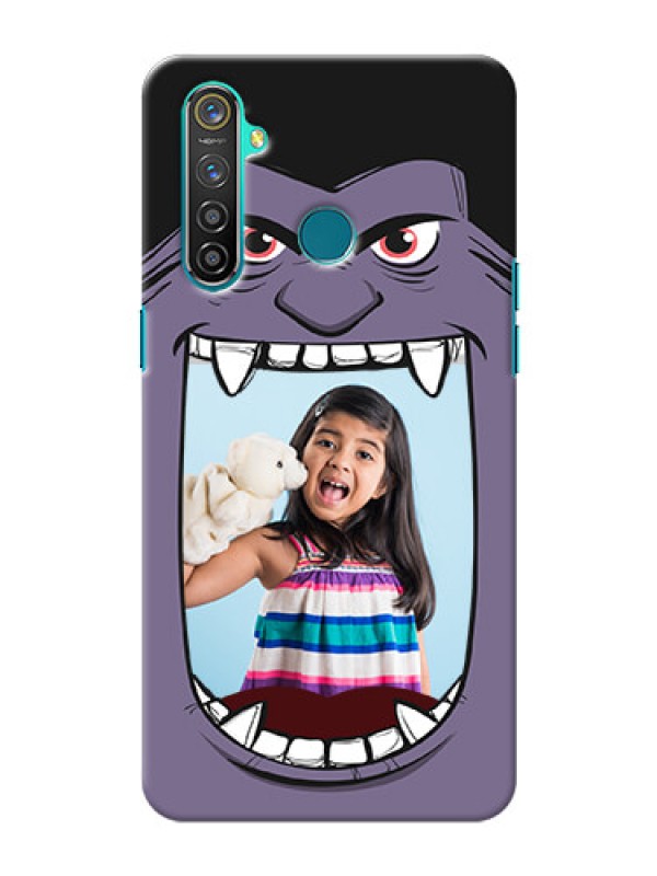Custom Realme 5 Pro Personalised Phone Covers: Angry Monster Design