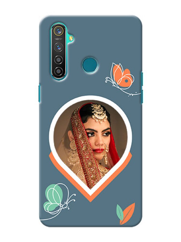 Custom Realme 5 Pro Custom Mobile Case with Droplet Butterflies Design