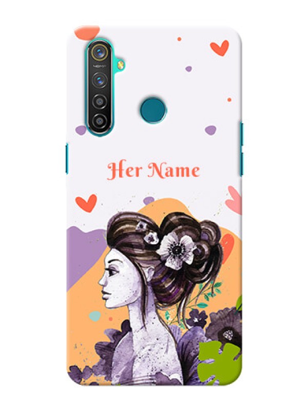 Custom Realme 5 Pro Custom Mobile Case with Woman And Nature Design