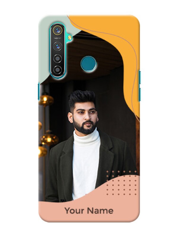 Custom Realme 5 Pro Custom Phone Cases: Tri-coloured overlay design