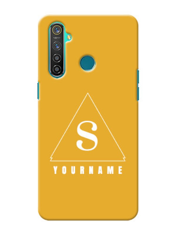 Custom Realme 5 Pro Custom Mobile Case with simple triangle Design