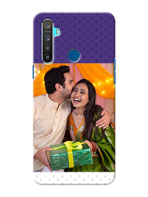 Custom Realme 5 mobile phone cases: Violet Pattern Design