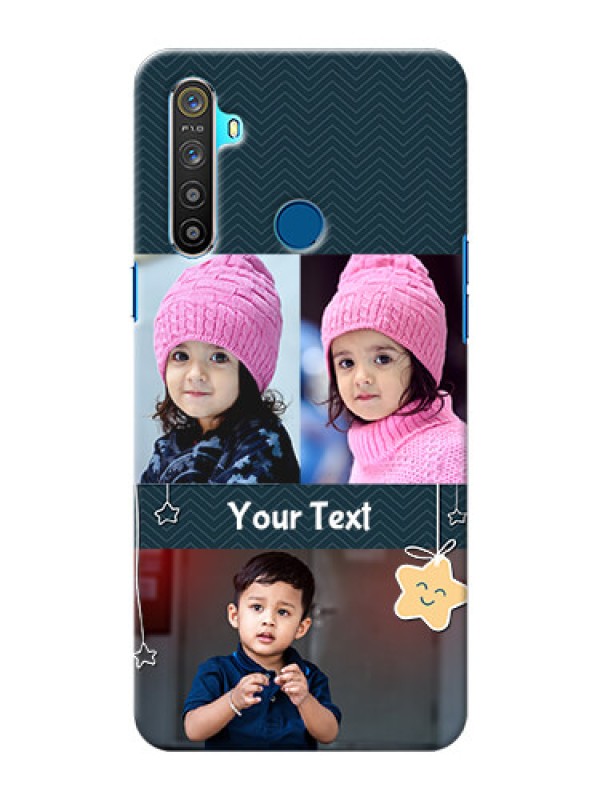 Custom Realme 5 Mobile Back Covers Online: Hanging Stars Design