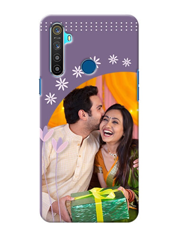Custom Realme 5 Phone covers for girls: lavender flowers design 