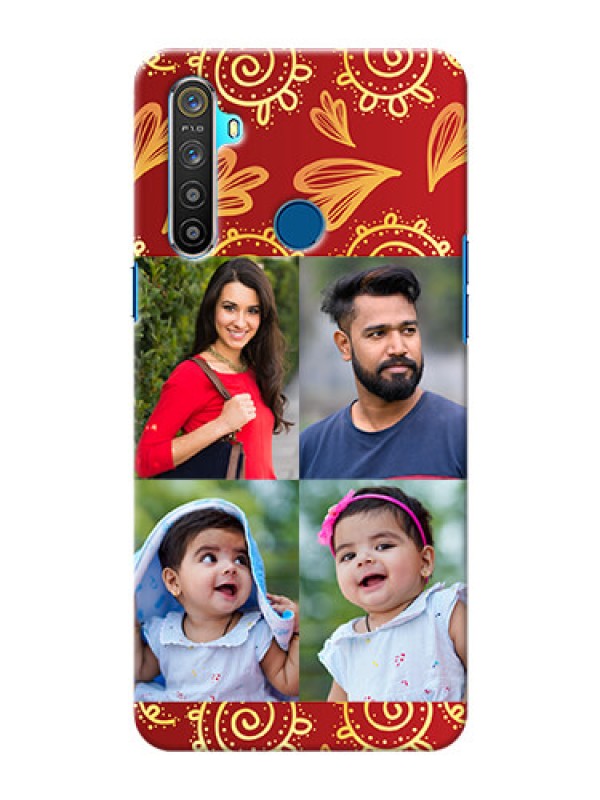 Custom Realme 5 Mobile Phone Cases: 4 Image Traditional Design