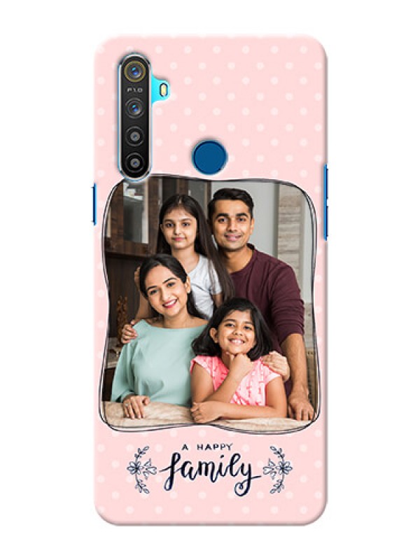 Custom Realme 5 Personalized Phone Cases: Family with Dots Design