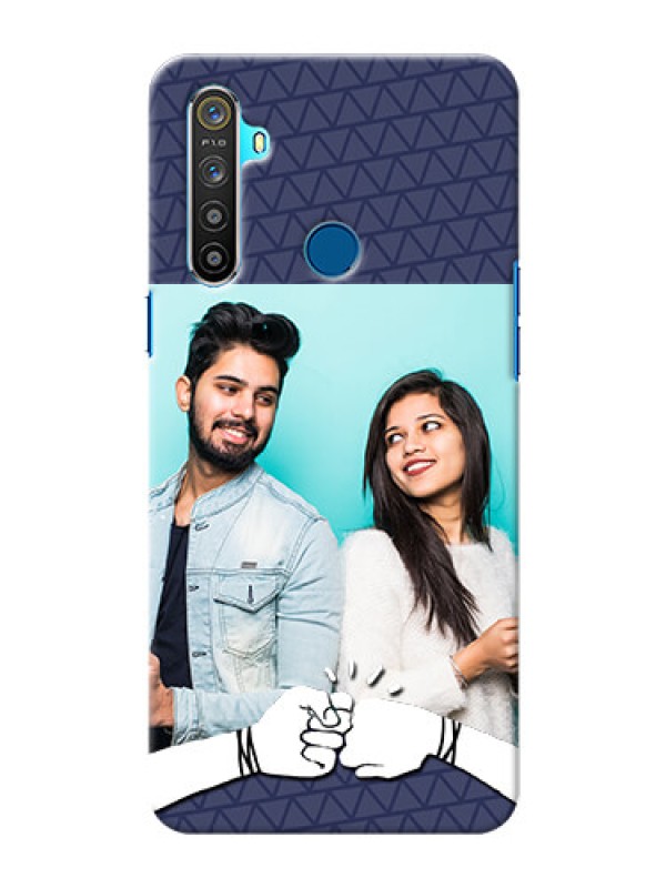 Custom Realme 5 Mobile Covers Online with Best Friends Design  