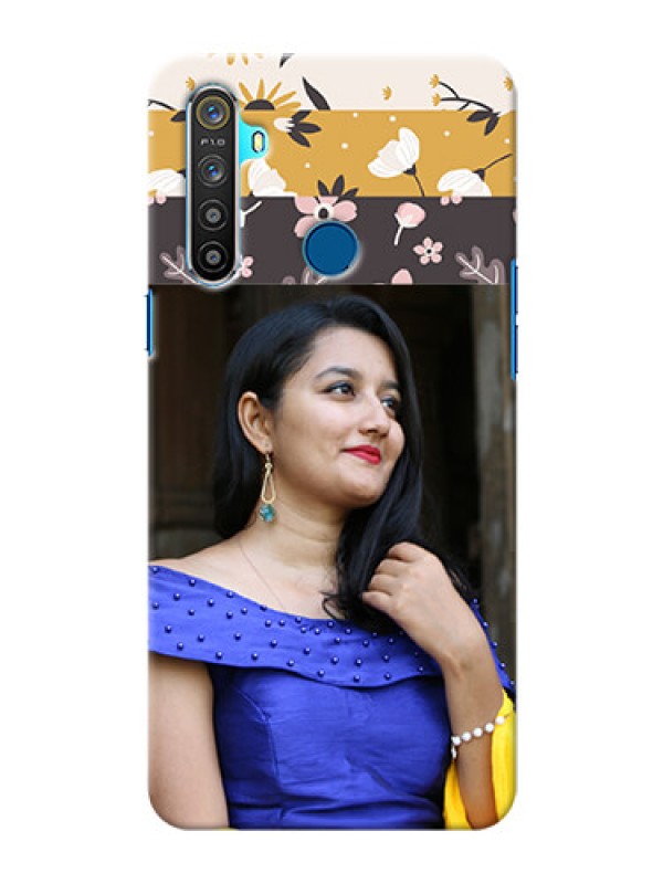 Custom Realme 5 mobile cases online: Stylish Floral Design