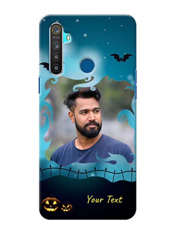 Custom Realme 5 Personalised Phone Cases: Halloween frame design