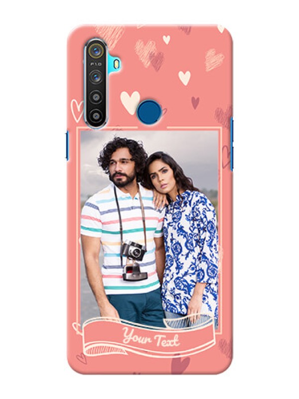 Custom Realme 5 custom mobile phone cases: love doodle art Design