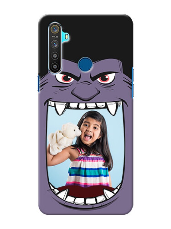 Custom Realme 5 Personalised Phone Covers: Angry Monster Design