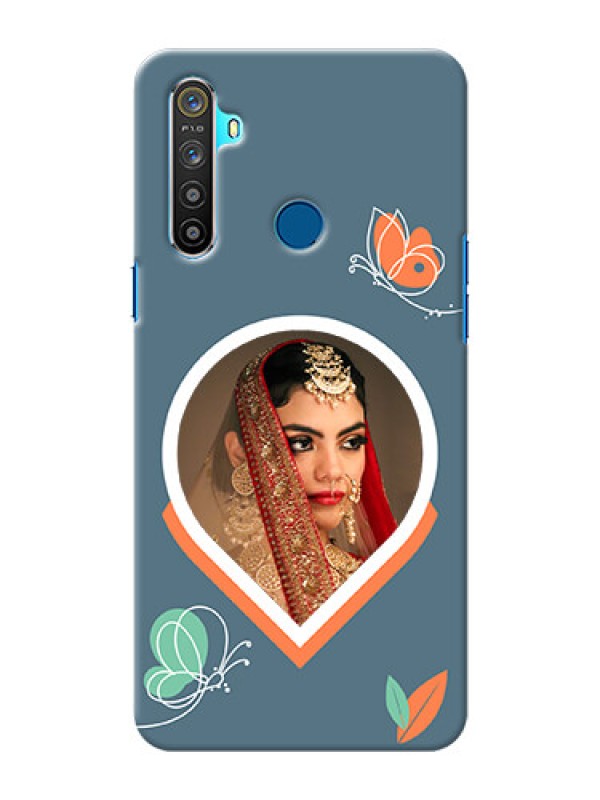 Custom Realme 5 Custom Mobile Case with Droplet Butterflies Design