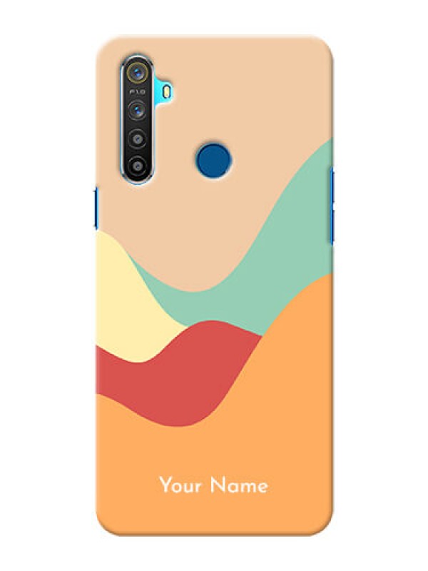 Custom Realme 5 Custom Mobile Case with Ocean Waves Multi-colour Design
