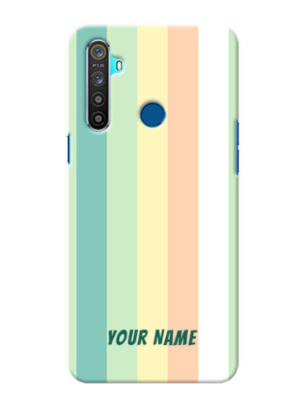 Custom Realme 5 Back Covers: Multi-colour Stripes Design