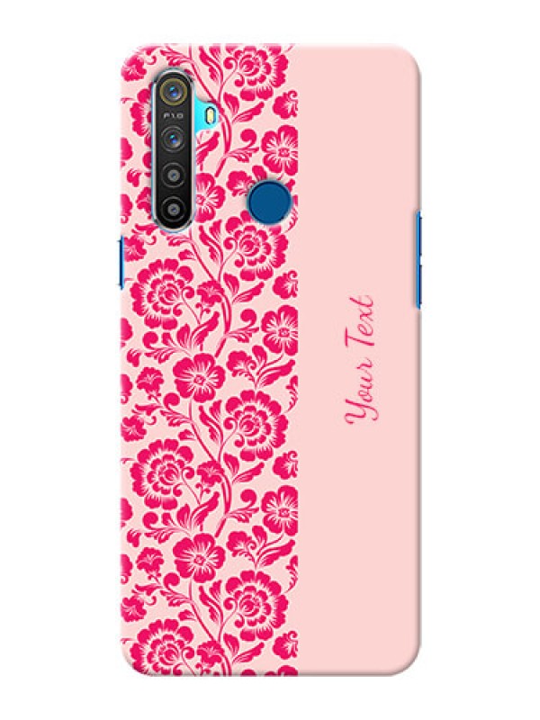 Custom Realme 5 Phone Back Covers: Attractive Floral Pattern Design
