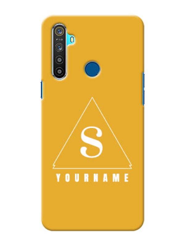 Custom Realme 5 Custom Mobile Case with simple triangle Design